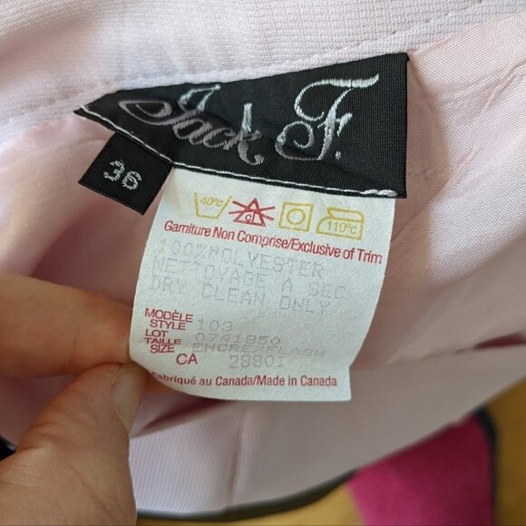 VINTAGE pink lilac flowy wide leg pants trousers size Small @y - Picture 10 of 10